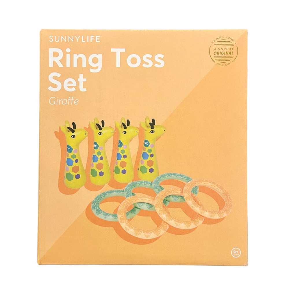 NIB SUNNYLIFE Ring Toss Game Giraffe Kids Drinking Games Gift